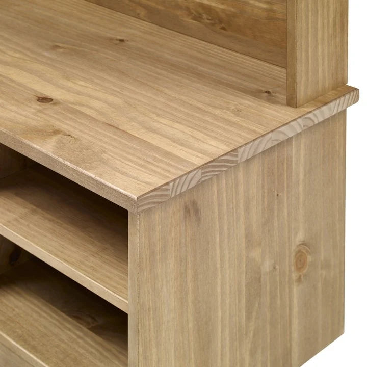 Appendiabiti da ingresso in legno Corona grigio