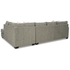 Canapé sectionnel 2 places avec méridienne Signature Design by Ashley Creswell, gris - 125L x 87P x 39H