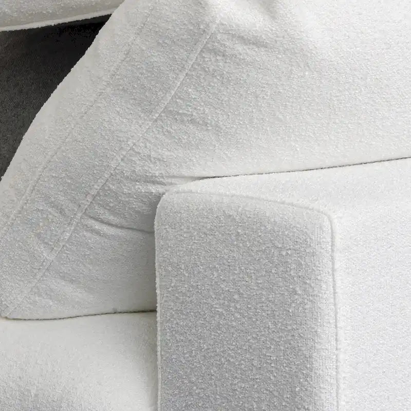 Canapé d'angle 3 places contemporain de 305 cm avec coussins garnis de duvet souple