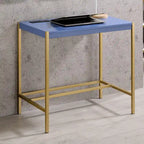 Moderna scrivania per computer in acciaio da 30 pollici con porte USB