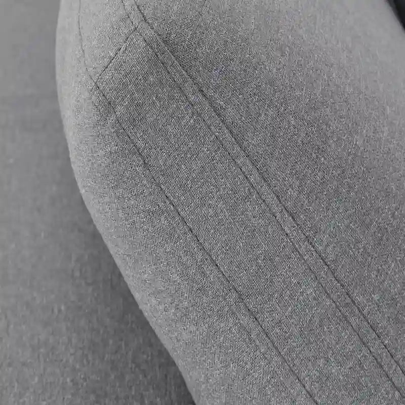 Canapé d'angle en U Anka en lin gris avec rembourrage en duvet, par iNSPIRE Q Modern