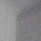 Canapé d'angle en U Anka en lin gris avec rembourrage en duvet, par iNSPIRE Q Modern