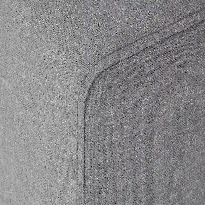 Canapé d'angle en U Anka en lin gris avec rembourrage en duvet, par iNSPIRE Q Modern