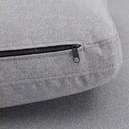 Canapé d'angle en U Anka en lin gris avec rembourrage en duvet, par iNSPIRE Q Modern