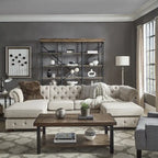 Knightsbridge Tufted Scroll Arm Chesterfield 4-Seat Sofa and Chaise Lounges by iNSPIRE Q Artisan