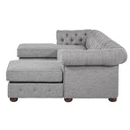 Canapé 4 places et méridiennes Chesterfield Knightsbridge à accoudoirs roulés touffetés par iNSPIRE Q Artisan
