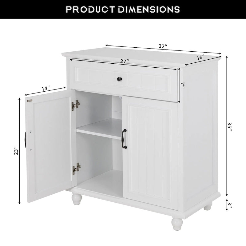 Mobile Credenza Madia Contenitore Mobile da Cucina con Cassetti Tavolo Consolle con Ante