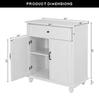 Mobile Credenza Madia Contenitore Mobile da Cucina con Cassetti Tavolo Consolle con Ante