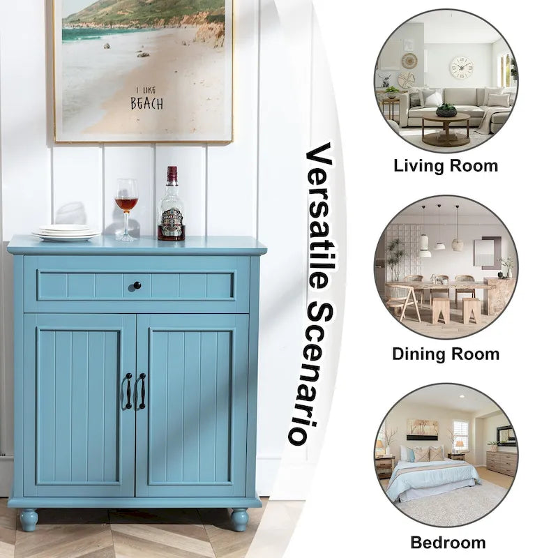Mobile Credenza Madia Contenitore Mobile da Cucina con Cassetti Tavolo Consolle con Ante