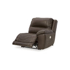 Sectionnel inclinable électrique 7 pièces Signature Design by Ashley Dunleith Marron - 136L x 136P x 43H