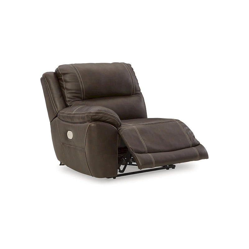 Sectionnel inclinable électrique 7 pièces Signature Design by Ashley Dunleith Marron - 136L x 136P x 43H