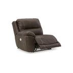 Sectionnel inclinable électrique 7 pièces Signature Design by Ashley Dunleith Marron - 136L x 136P x 43H