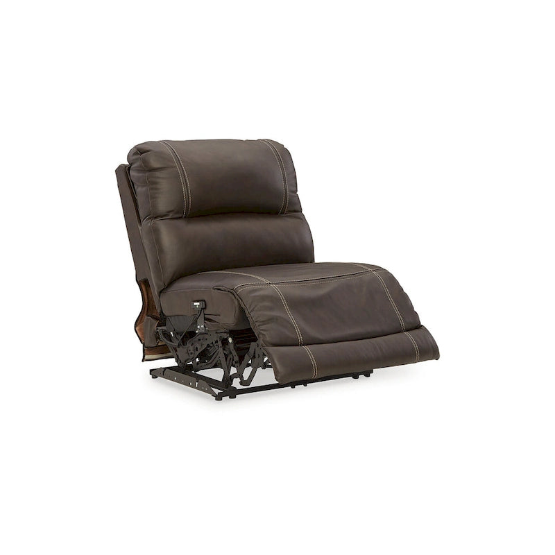 Sectionnel inclinable électrique 7 pièces Signature Design by Ashley Dunleith Marron - 136L x 136P x 43H