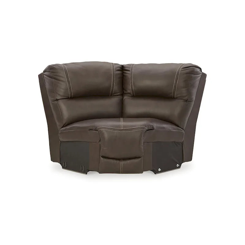 Sectionnel inclinable électrique 7 pièces Signature Design by Ashley Dunleith Marron - 136L x 136P x 43H