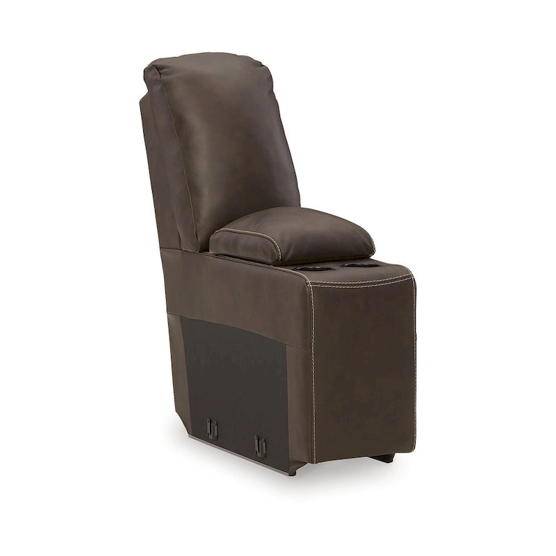 Sectionnel inclinable électrique 7 pièces Signature Design by Ashley Dunleith Marron - 136L x 136P x 43H