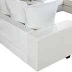 Canapé d'angle moderne Merax en forme de U avec de nombreux oreillers inclus