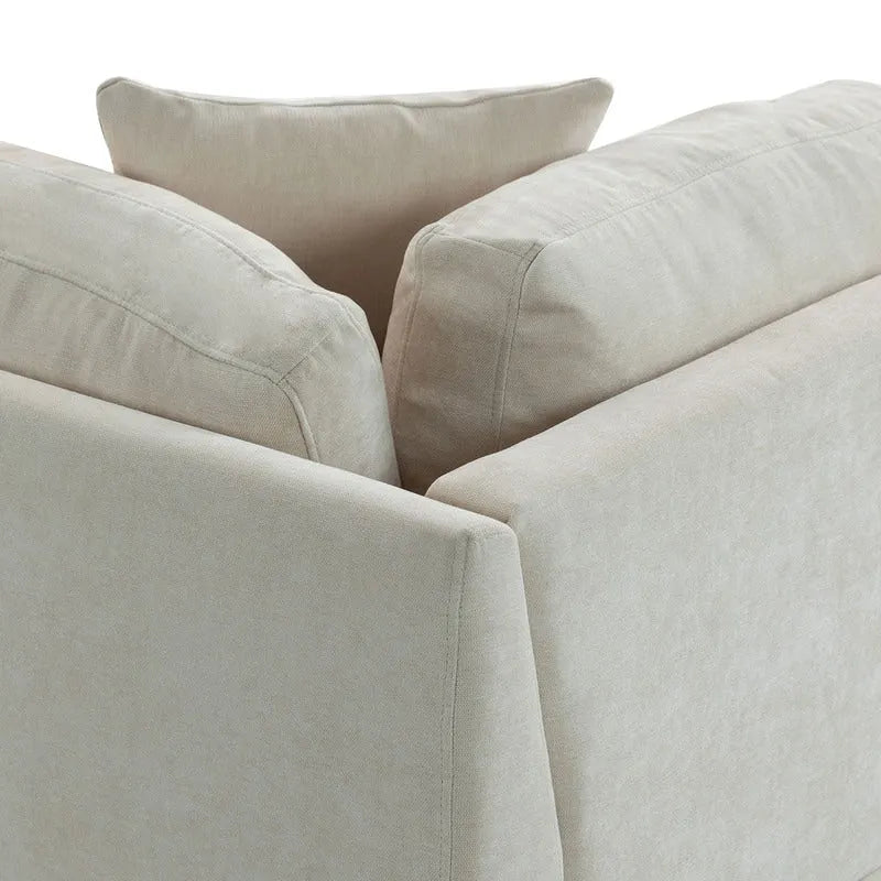 Divano componibile con pouf contenitore estraibile, 2 portabicchieri a scomparsa