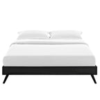 Struttura letto matrimoniale queen size con gambe tonde a raggiera