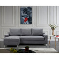 Divano Letto Sezionale Lato Sinistro In Lino Hampton US Pride Furniture