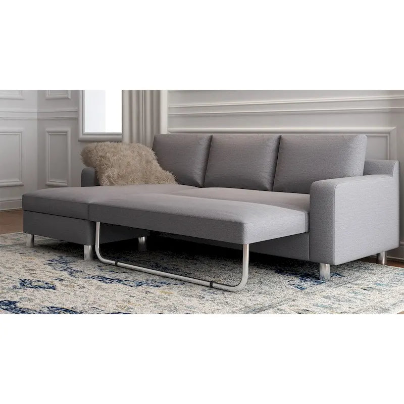 Divano Letto Sezionale Lato Sinistro In Lino Hampton US Pride Furniture