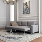 Divano Letto Sezionale Lato Sinistro In Lino Hampton US Pride Furniture