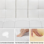 Divano reclinabile moderno in similpelle trasformabile in letto