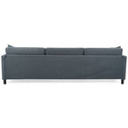 Divano componibile moderno 108 in tessuto con pouf e cuscini