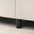 Divano componibile moderno 108 in tessuto con pouf e cuscini