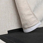 Divano componibile moderno 108 in tessuto con pouf e cuscini