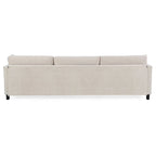 Divano componibile moderno 108 in tessuto con pouf e cuscini