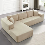 HOOOWOOO Divano sezionale modulare a L moderno con chaise longue