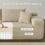 HOOOWOOO Divano sezionale modulare a L moderno con chaise longue