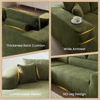 HOOOWOOO Divano sezionale modulare a L moderno con chaise longue