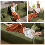 HOOOWOOO Divano sezionale modulare a L moderno con chaise longue