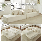 HOOOWOOO Divano sezionale modulare a L moderno con chaise longue