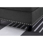 Canapé d'angle gauche Alger de 98 po avec méridienne et pouf – 98 larg. x 71 prof. x 33 haut.
