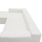 Divano Sezionale Imbottito Minimalista a L Modulare Verde da 277 cm con Combinazione a Due Pezzi - 277L x 173P x 72A cm