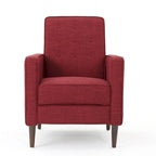 Poltrona reclinabile in tessuto stile Mid-Century Modern con gambe in betulla