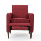 Poltrona reclinabile in tessuto stile Mid-Century Modern con gambe in betulla