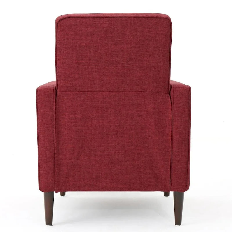 Poltrona reclinabile in tessuto stile Mid-Century Modern con gambe in betulla