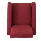 Poltrona reclinabile in tessuto stile Mid-Century Modern con gambe in betulla