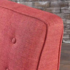 Poltrona reclinabile in tessuto stile Mid-Century Modern con gambe in betulla