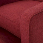 Poltrona reclinabile in tessuto stile Mid-Century Modern con gambe in betulla