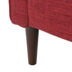 Poltrona reclinabile in tessuto stile Mid-Century Modern con gambe in betulla
