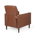 Poltrona reclinabile in tessuto stile Mid-Century Modern con gambe in betulla