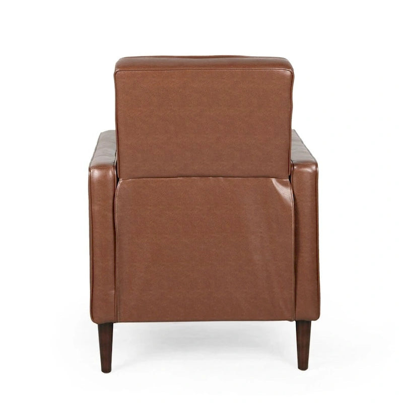 Poltrona reclinabile in tessuto stile Mid-Century Modern con gambe in betulla