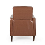 Poltrona reclinabile in tessuto stile Mid-Century Modern con gambe in betulla