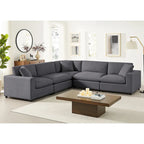 Canapé d'angle modulable 5 pièces Cambrai de Greyson Living