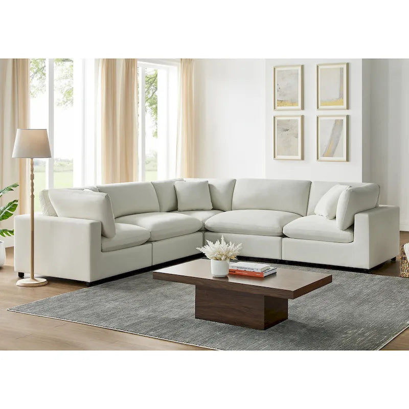Canapé d'angle modulable 5 pièces Cambrai de Greyson Living