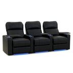 Set di sedute da home theater in pelle Power XL700 (fila da 3)